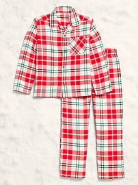 L'image numéro 3 présente Pyjama boutonné à motif unisexe pour Enfant