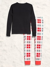 L'image numéro 2 présente Pyjama ajusté à imprimé unisexe pour enfant