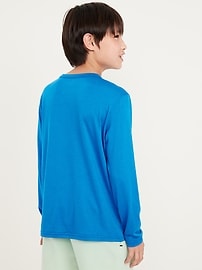 Image number 2 showing, CloudMotion Long-Sleeve Graphic Performance T-Shirt for Boys
