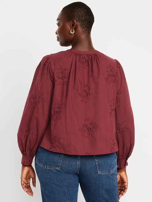 Image number 6 showing, Button-Down Embroidered Top