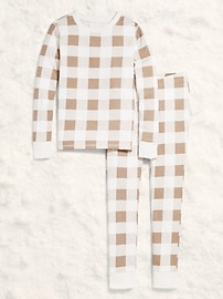 L'image numéro 3 présente Pyjama ajusté à motif pour fille