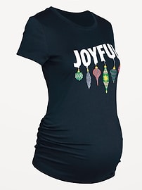 Image number 2 showing, Maternity Holiday-Graphic Crew-Neck T-Shirt