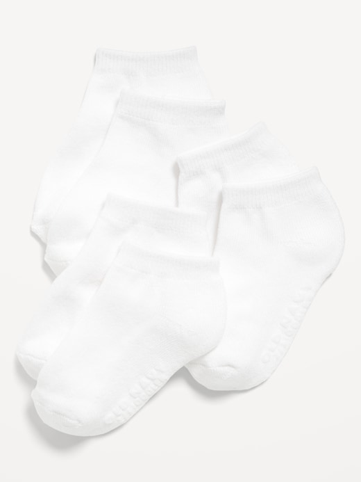 Image number 1 showing, Unisex 3-Pack Ankle Socks for Toddler & Baby