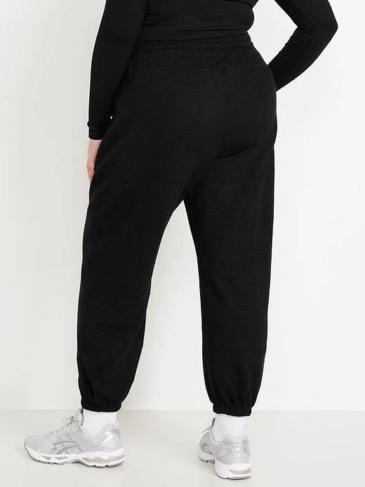 Image number 8 showing, High-Waisted Dynamic Fleece Textured Sweatpants