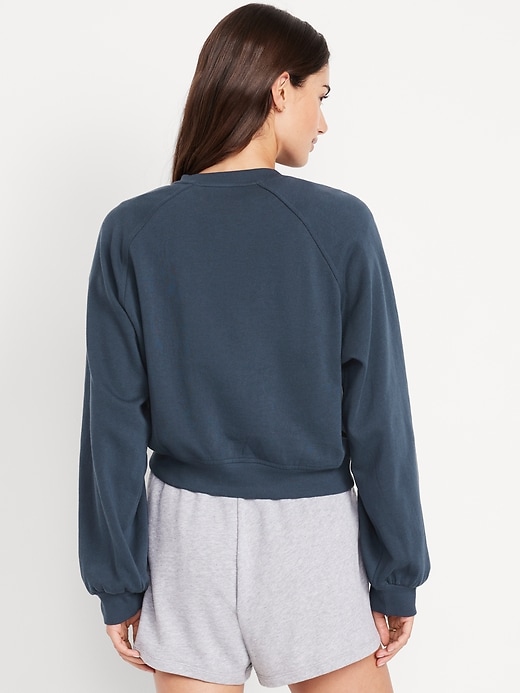 Image number 2 showing, SoComfy Oversized Button-Front Sweatshirt
