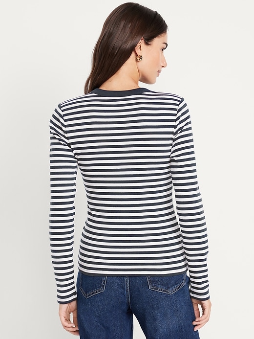 Image number 2 showing, Snug Long-Sleeve Crew-Neck T-Shirt