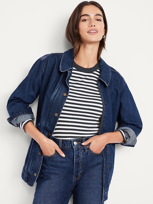 Image number 3 showing, Snug Long-Sleeve Crew-Neck T-Shirt