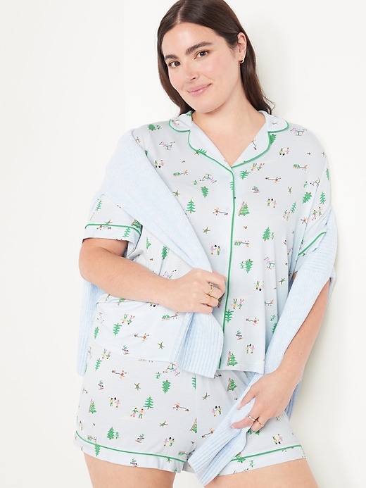 L'image numéro 3 présente Ensemble short en tricot de jersey Grasse matinée