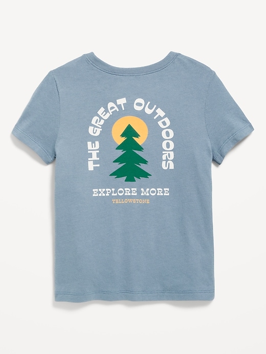 L'image numéro 2 présente T-shirt à manches courtes à imprimé unisexe pour tout-petit