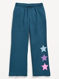 Image number 4 showing, Favorite Fleece High-Waisted Wide-Leg Sweatpants for Girls