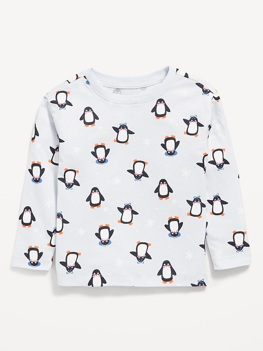 L'image numéro 1 présente T-shirt à motif à manches longues pour toute-petite fille