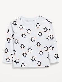 L'image numéro 1 présente T-shirt à motif à manches longues pour toute-petite fille