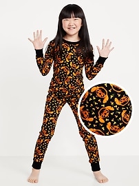 Image number 1 showing, Disney© Halloween Stitch Gender-Neutral Snug-Fit Graphic Pajama Set for Kids