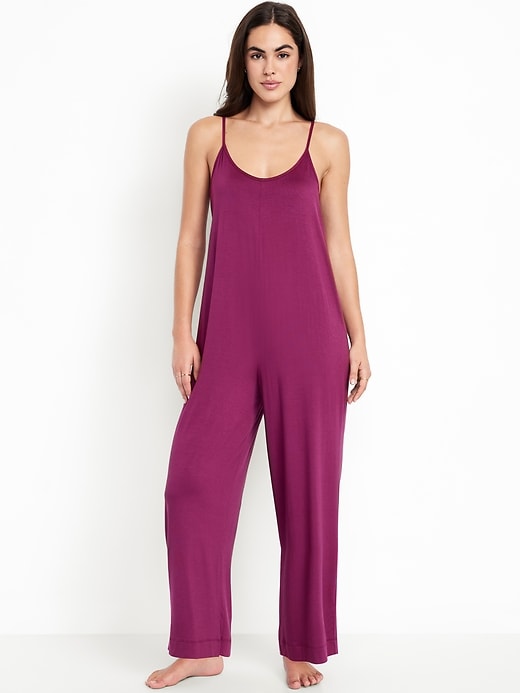 Image number 1 showing, Sunday Sleep Knit Jersey Jumpsuit