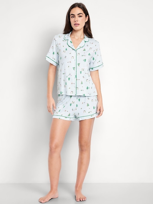 L'image numéro 1 présente Ensemble short en tricot de jersey Grasse matinée