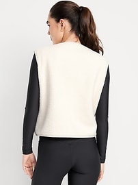 Image number 2 showing, Loose Snap-Front Sherpa Vest