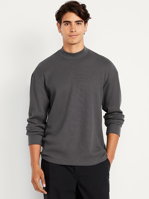 Image number 1 showing, Heavyweight Long-Sleeve Waffle T-Shirt