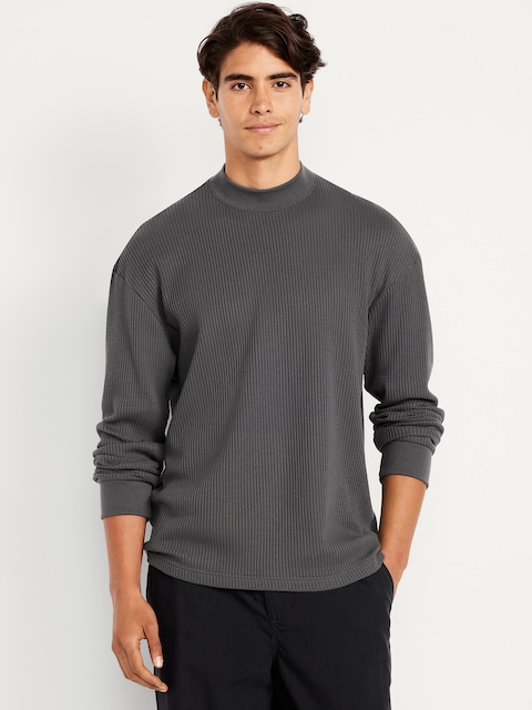 Heavyweight Long-Sleeve Waffle T-Shirt - Ash Gordon