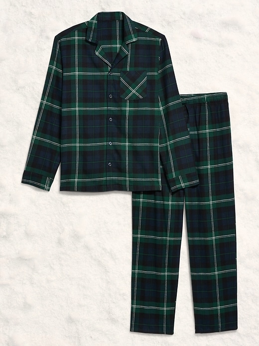 Image number 4 showing, Plaid Flannel Pajama Set for Men