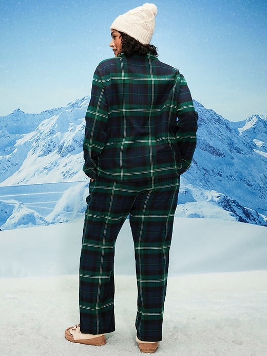 Image number 8 showing, Plaid Flannel Pajama Pant Set for Women