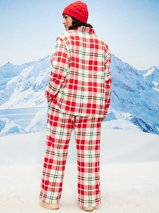 Image number 8 showing, Plaid Flannel Pajama Pant Set for Women