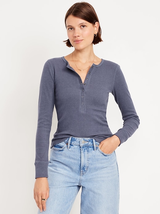Image number 1 showing, Cozy Snug Crew-Neck Henley