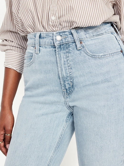 Image number 9 showing, Curvy Extra High-Waisted Straight Jeans