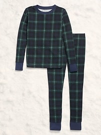 Image number 3 showing, Gender-Neutral Snug-Fit Graphic Pajama Set for Kids