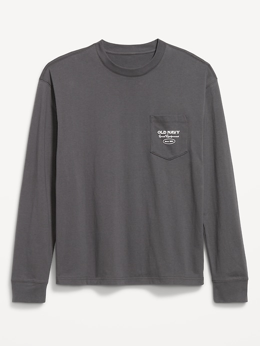 Image number 1 showing, Heavyweight Long-Sleeve Logo-Graphic T-Shirt