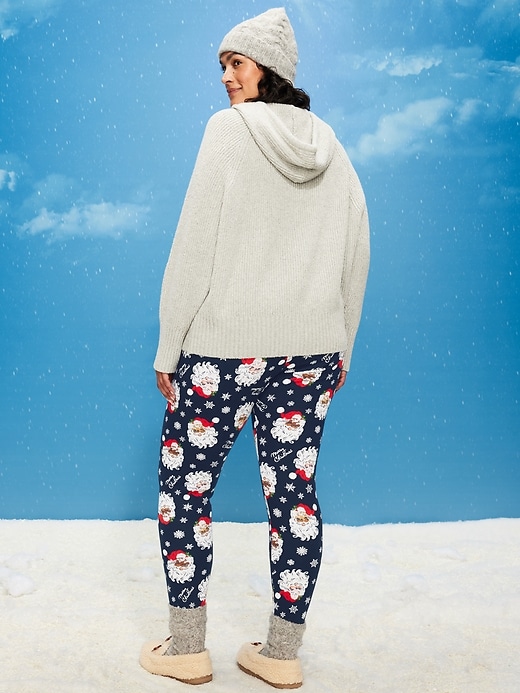 Image number 8 showing, High-Waisted Waffle Pajama Leggings for Women