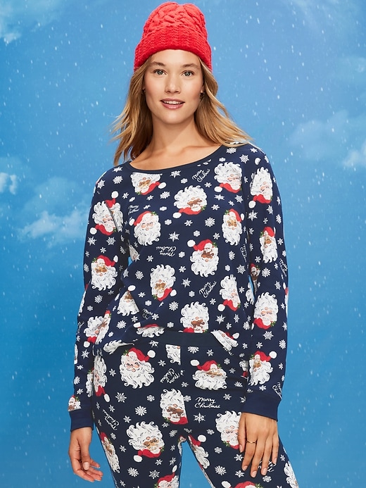 Image number 5 showing, Scoop-Neck Waffle Pajama Top for Women