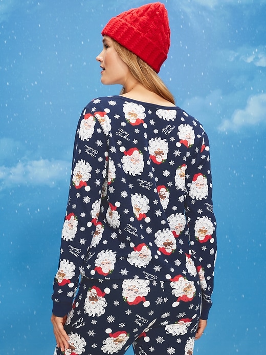 Image number 6 showing, Scoop-Neck Waffle Pajama Top for Women