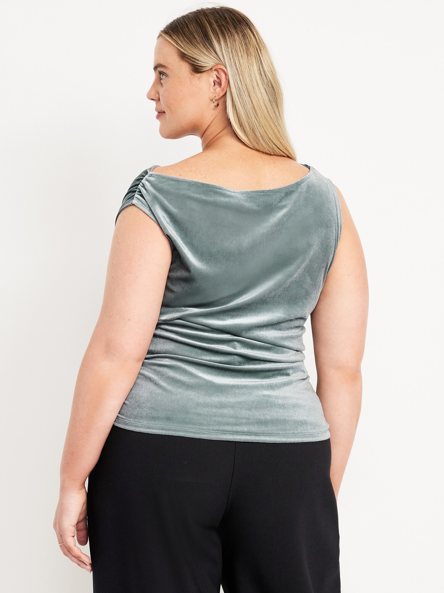 Velvet Ruched Top | Old Navy
