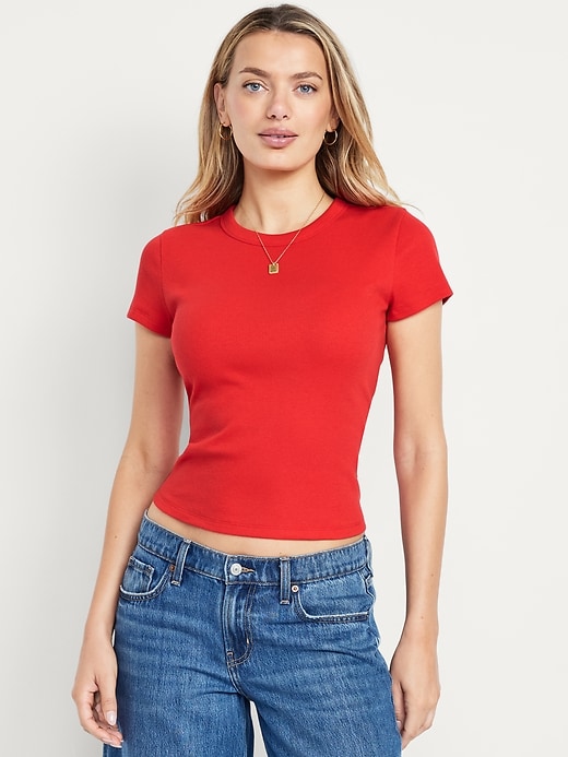 Image number 1 showing, Snug Crop T-Shirt
