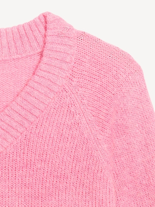 Image number 5 showing, Cozy Cropped V-Neck Sweater