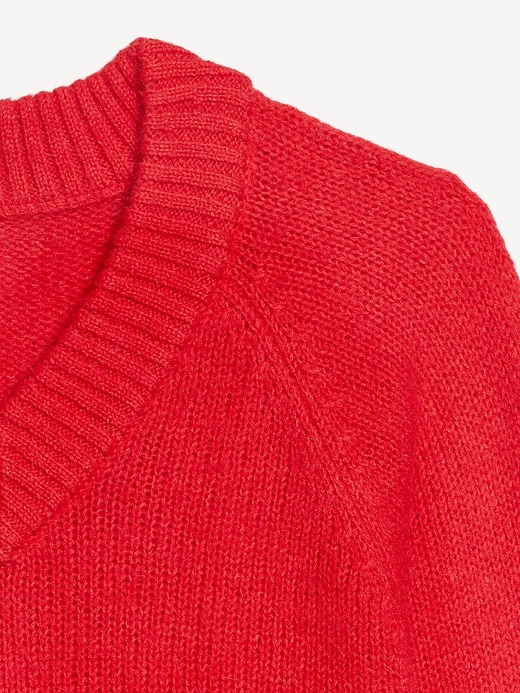 Image number 5 showing, Cozy Cropped V-Neck Sweater
