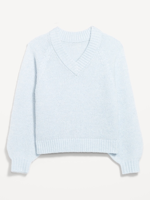 Image number 4 showing, Cozy Cropped V-Neck Sweater