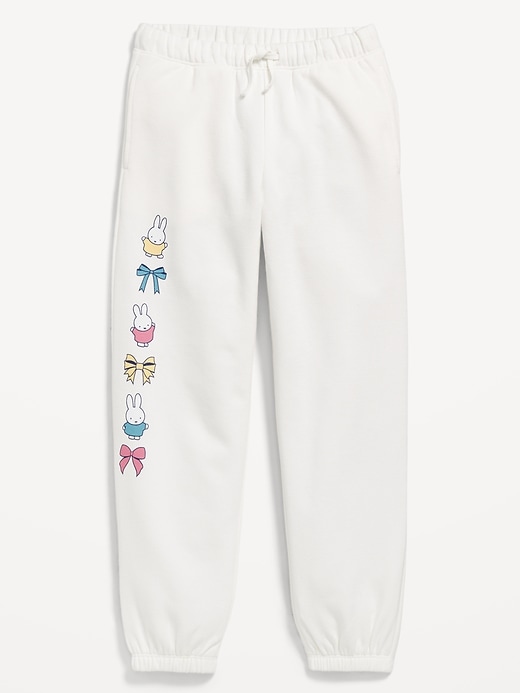 Image number 4 showing, Miffy™ High-Waisted Graphic Jogger Sweatpants for Girls