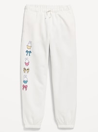 Image number 4 showing, Miffy™ High-Waisted Graphic Jogger Sweatpants for Girls