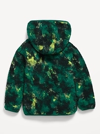 Image number 3 showing, Oversized Sherpa Hooded Jacket for Toddler Boys