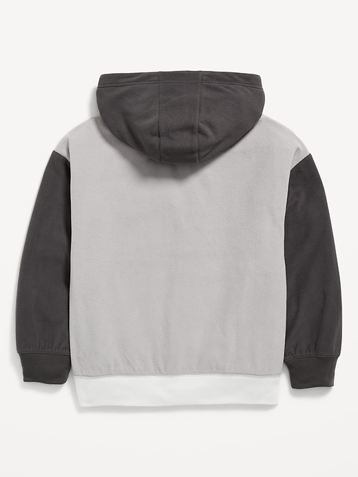 Image number 2 showing, Oversized Microfleece Pajama Hoodie for Boys