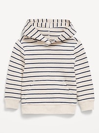 Image number 1 showing, Long-Sleeve Striped Waffle-Knit Hoodie for Toddler Boys