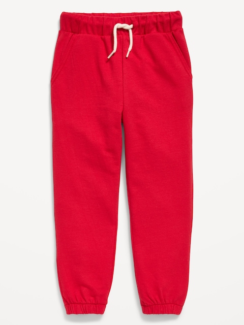 French Terry Joggers for Toddler Boys - Robbie Red