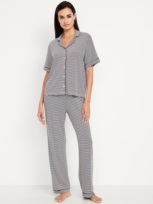 Image number 1 showing, Classic Jersey Pajama Pant Set