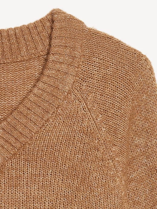 L'image numéro 5 présente Chandail douillet court à col en V