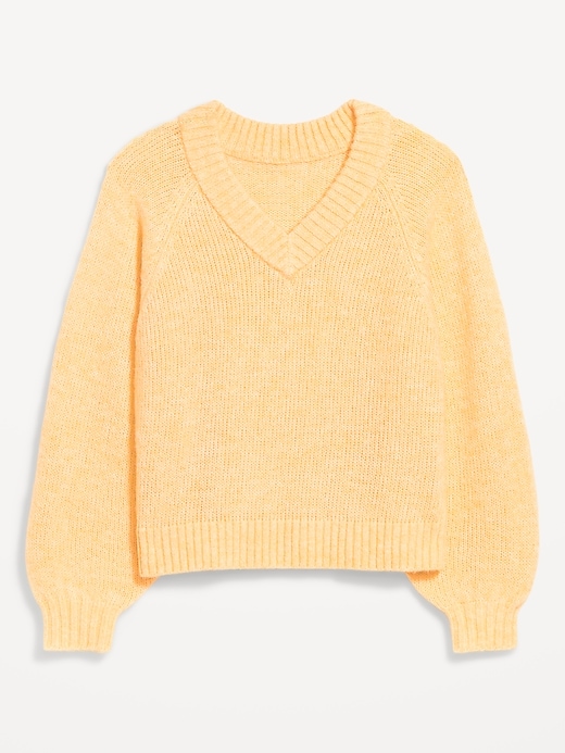 Image number 4 showing, Cozy Cropped V-Neck Sweater
