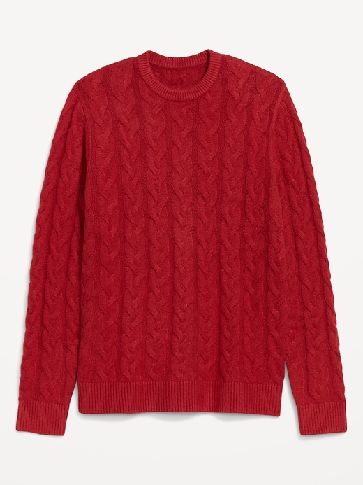 Image number 4 showing, SoSoft Crew-Neck Cable-Knit Sweater