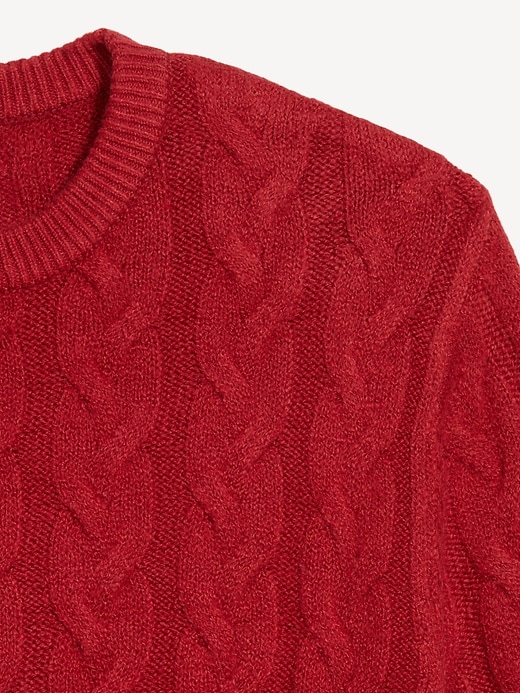 Image number 5 showing, SoSoft Crew-Neck Cable-Knit Sweater