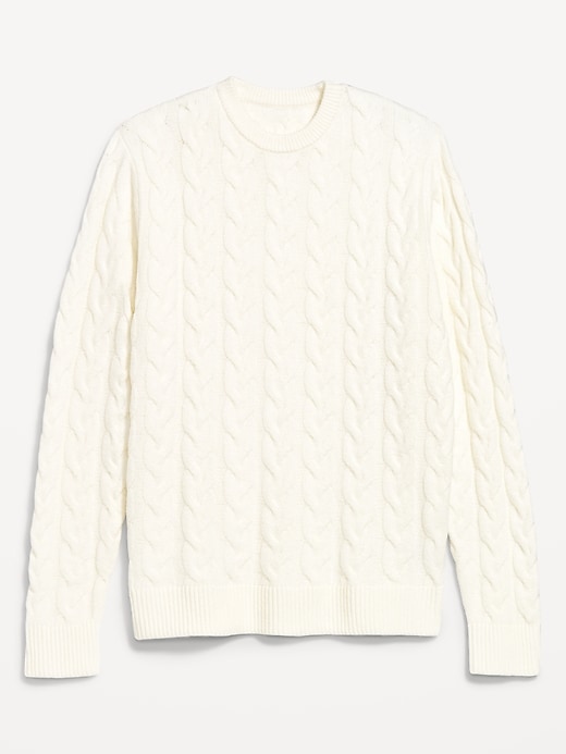 Image number 4 showing, SoSoft Crew-Neck Cable-Knit Sweater