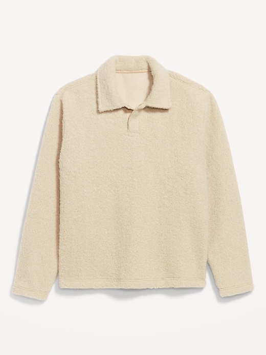 Image number 4 showing, Bouclé Sherpa Polo